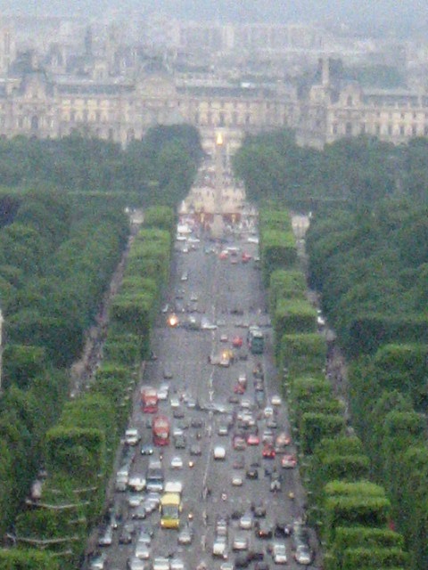 View from the Arc de Triomphe