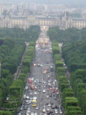 View from the Arc de Triomphe