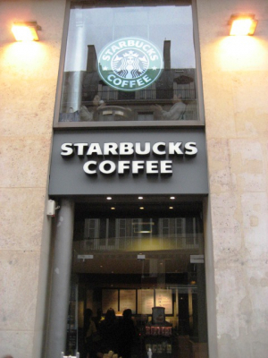 Starbucks on the Champs Elysees