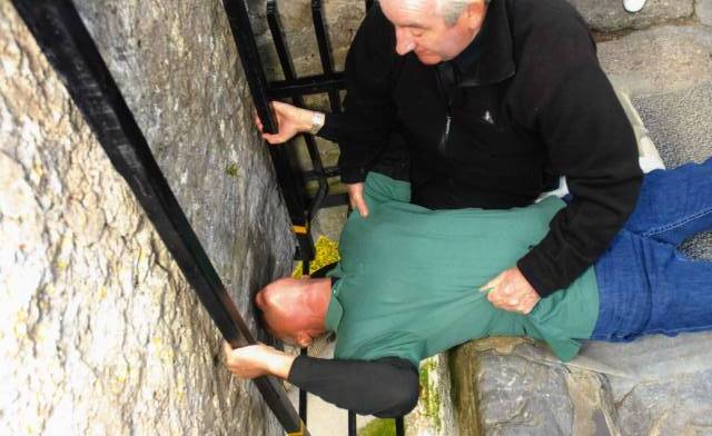 Kissing the Blarney Stone