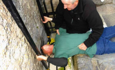 Kissing the Blarney Stone