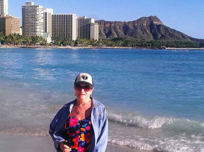 Waikiki Beach with Diamondhead in the Background