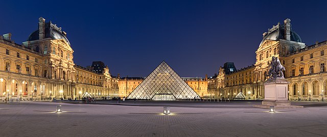 Napoleon Courtyard of the Louvre Museum