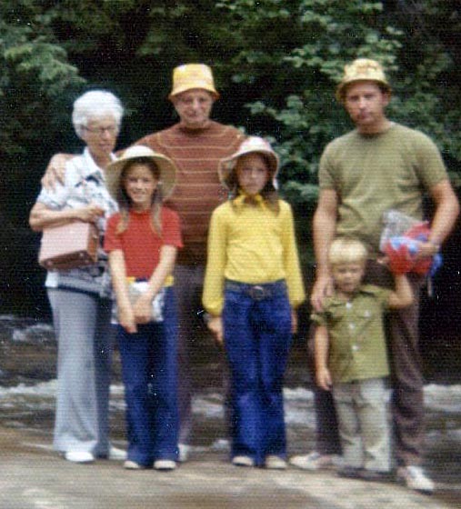 Happy Campers at New Germany State Park in Maryland (1971)