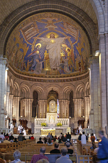 Interior of the Sacré-Cœur.