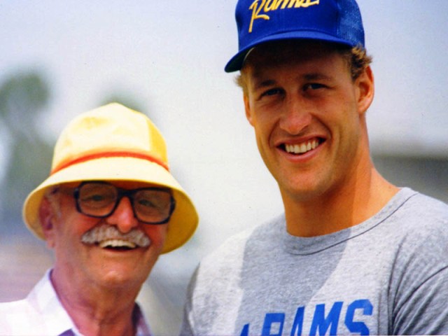 Dad & Jim Everett (Former LA Rams QB)