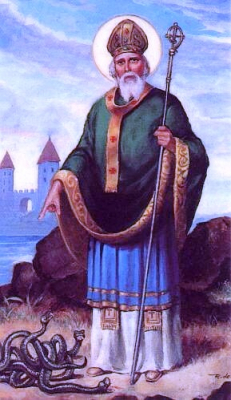 St Patrick Banishing the Snake