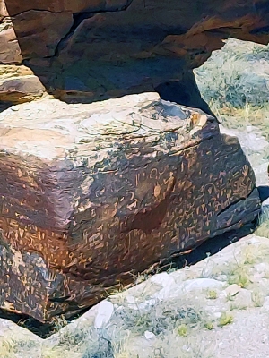 Newspaper Rock - Petroglyphs