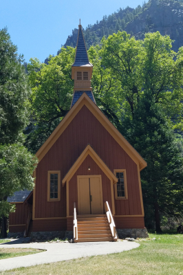 The Yosemite Valley Chapel was built in the Yosemite Valley in 1879.