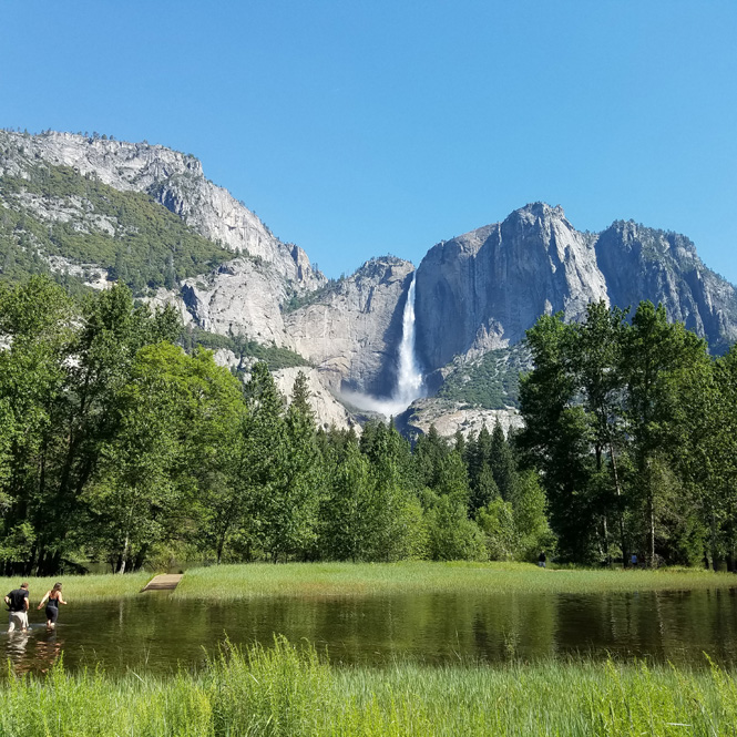 Hiking Through Water To Get A Better View