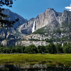 Upper & Lower Falls View From the Valley