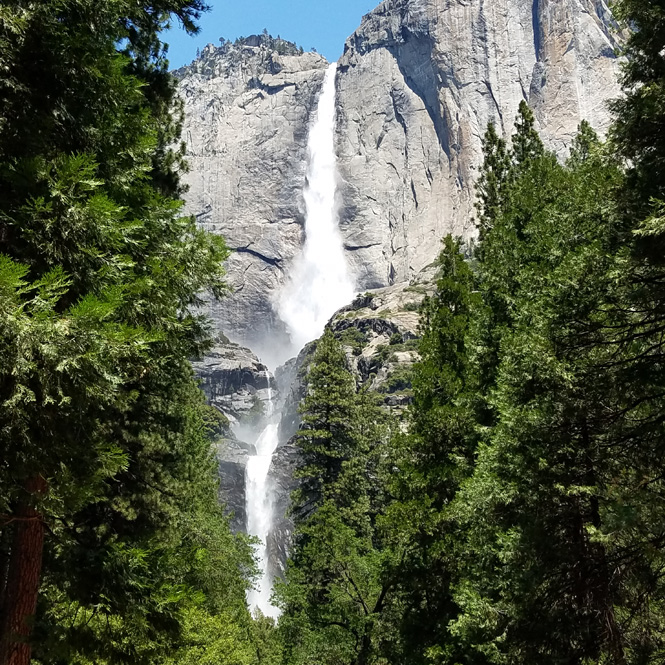 Upper & Lower Falls View From the Valley